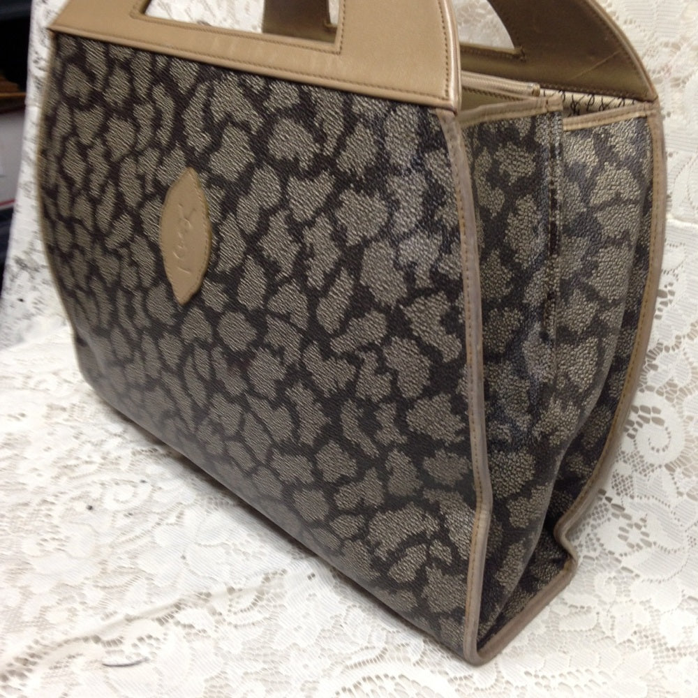 Yves Saint Laurent Coated Canvas Handbag 16114