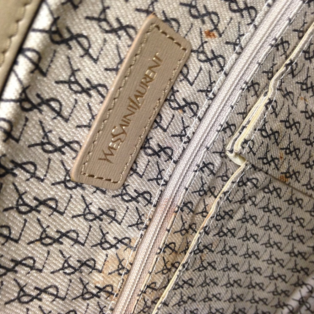 Yves Saint Laurent Coated Canvas Handbag 16114