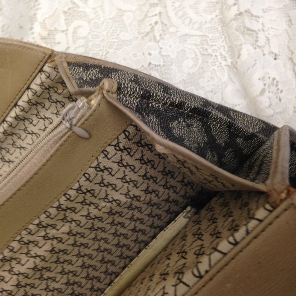 Yves Saint Laurent Coated Canvas Handbag 16114