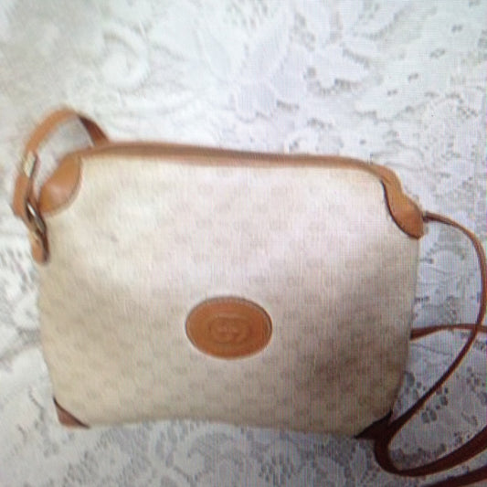 Vintage, Rare, Gucci, Brown Mono Crossbody
