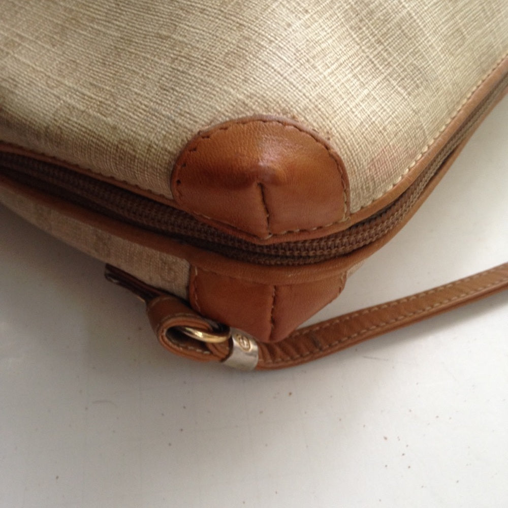 Vintage, Rare, Gucci, Brown Mono Crossbody