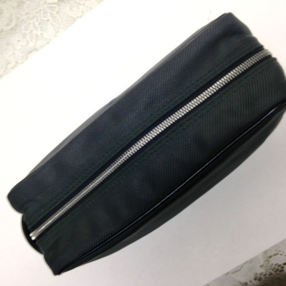 Louis Vuitton Green Black Canvas Mens Pouch-Clutch