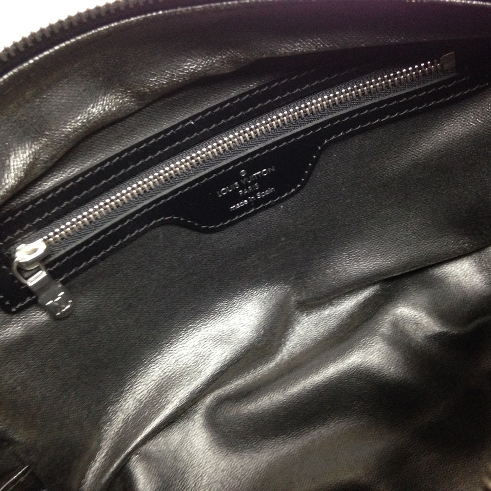 Louis Vuitton Green Black Canvas Mens Pouch-Clutch