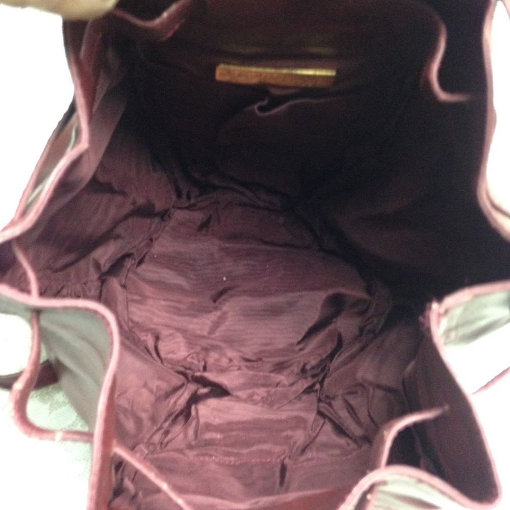 Cartier Burgundy Leather GM Drawstring Shoulder Ba