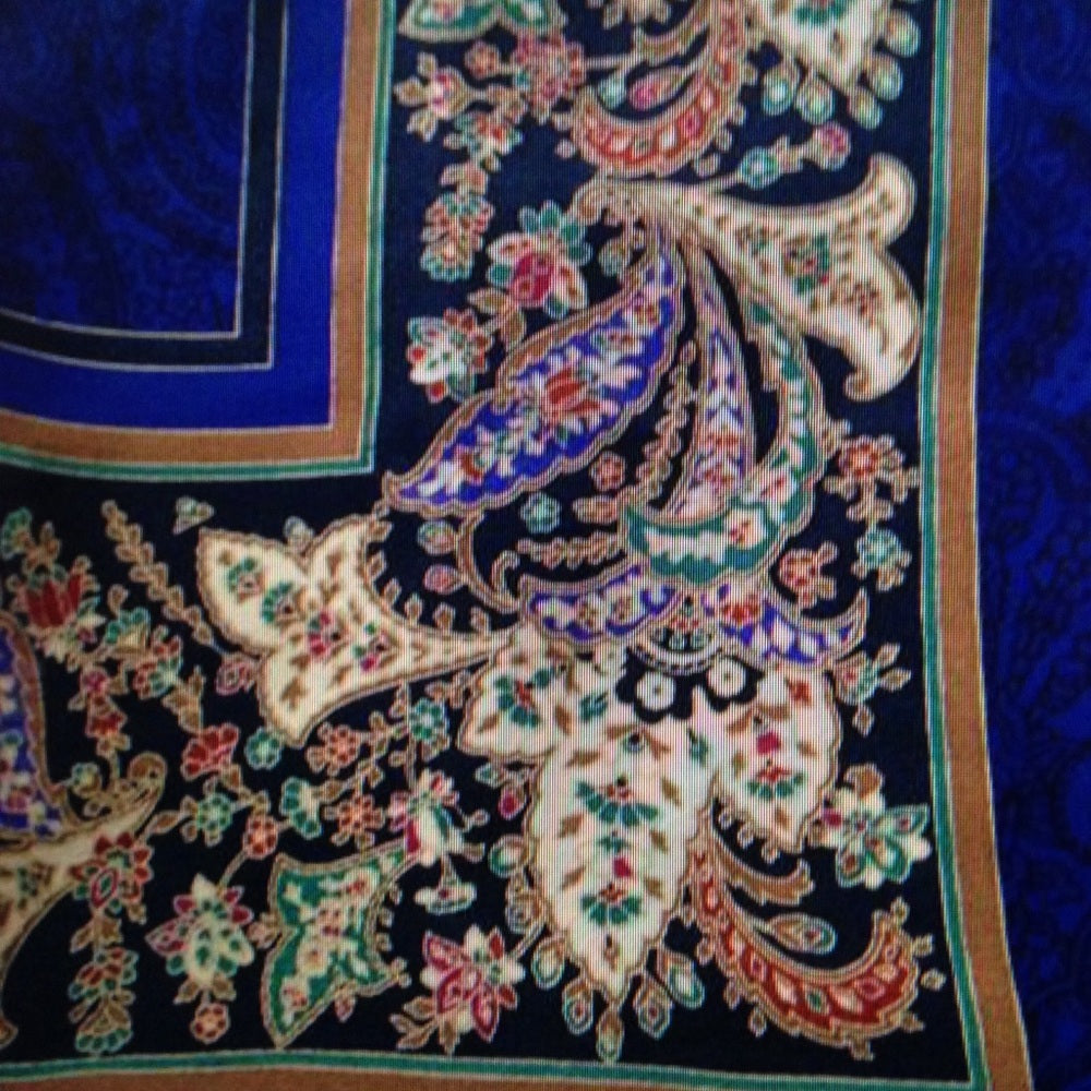 Yves Saint Laurent Multi-color Paisley Scarf 34sq