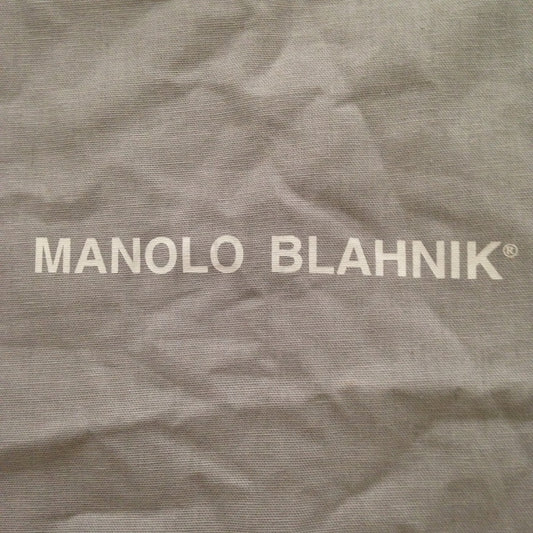 Manolo Blahnik  Large Size Gray Dust Bag 23x16