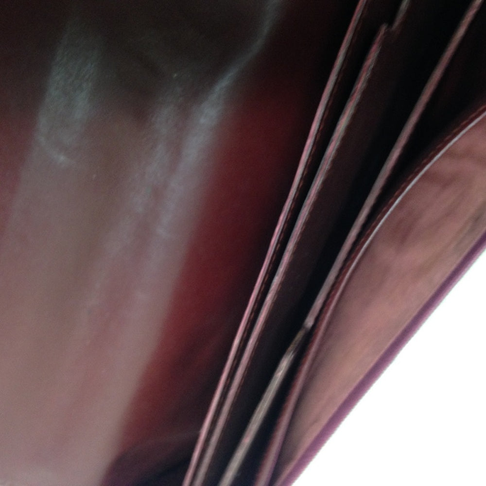 Cartier Burgundy Leather Clutch-Crossbody