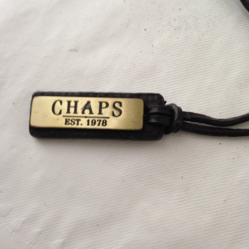Vintage, Chaps Lauren, Black Leather Handbag Charm