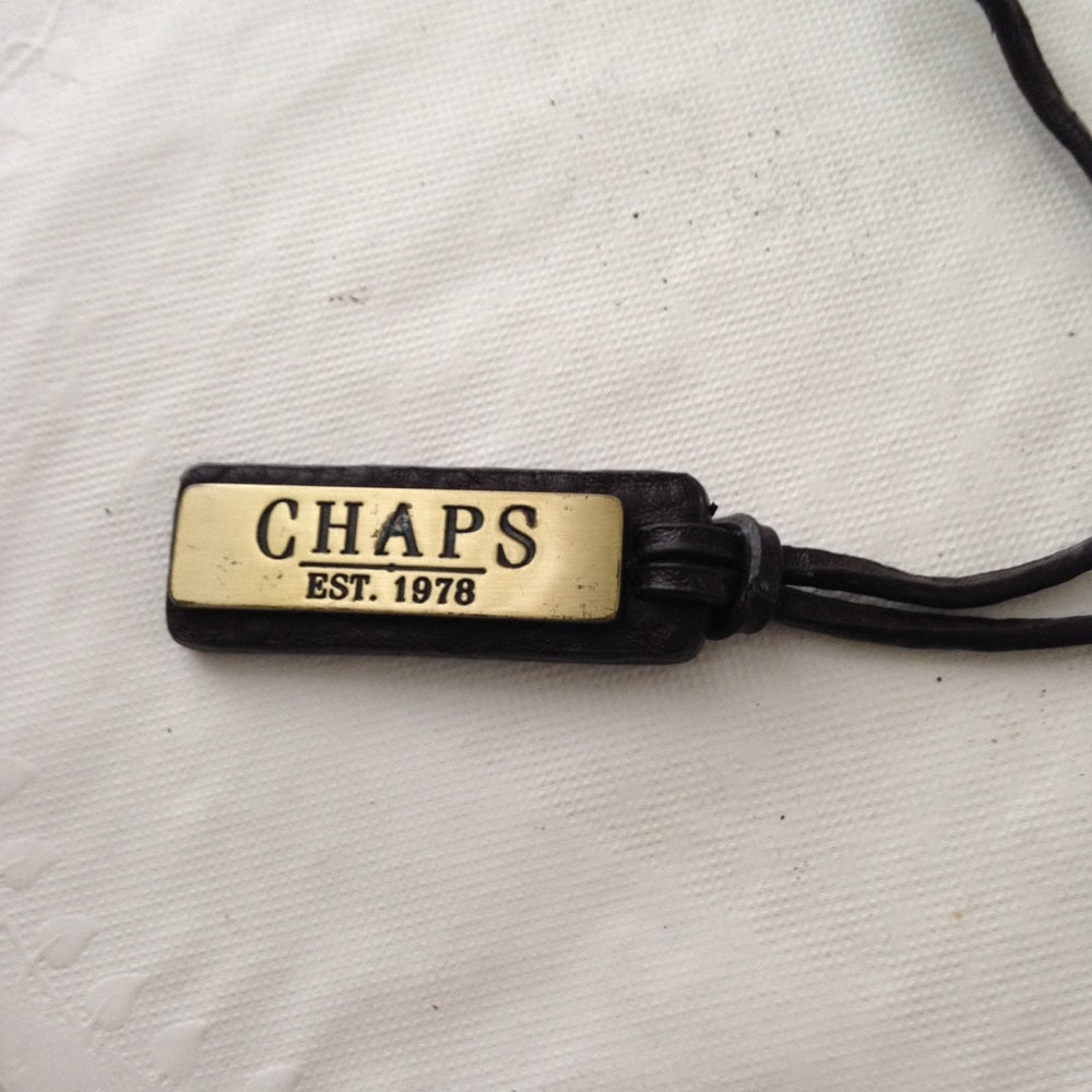 Vintage, Chaps Lauren, Black Leather Handbag Charm
