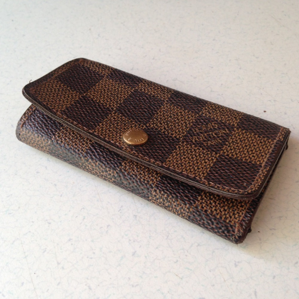 Authentic, Louis Vuitton, Damier Ebene 4-Hooks Key