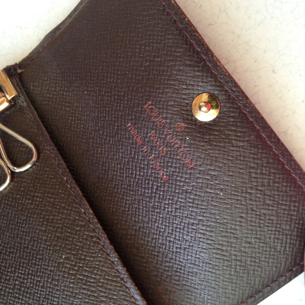 Authentic, Louis Vuitton, Damier Ebene 4-Hooks Key