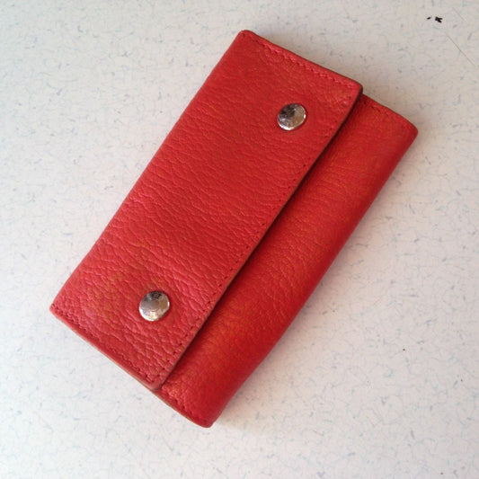 Hermes Tangerine Leather 6-Hooks Key Case