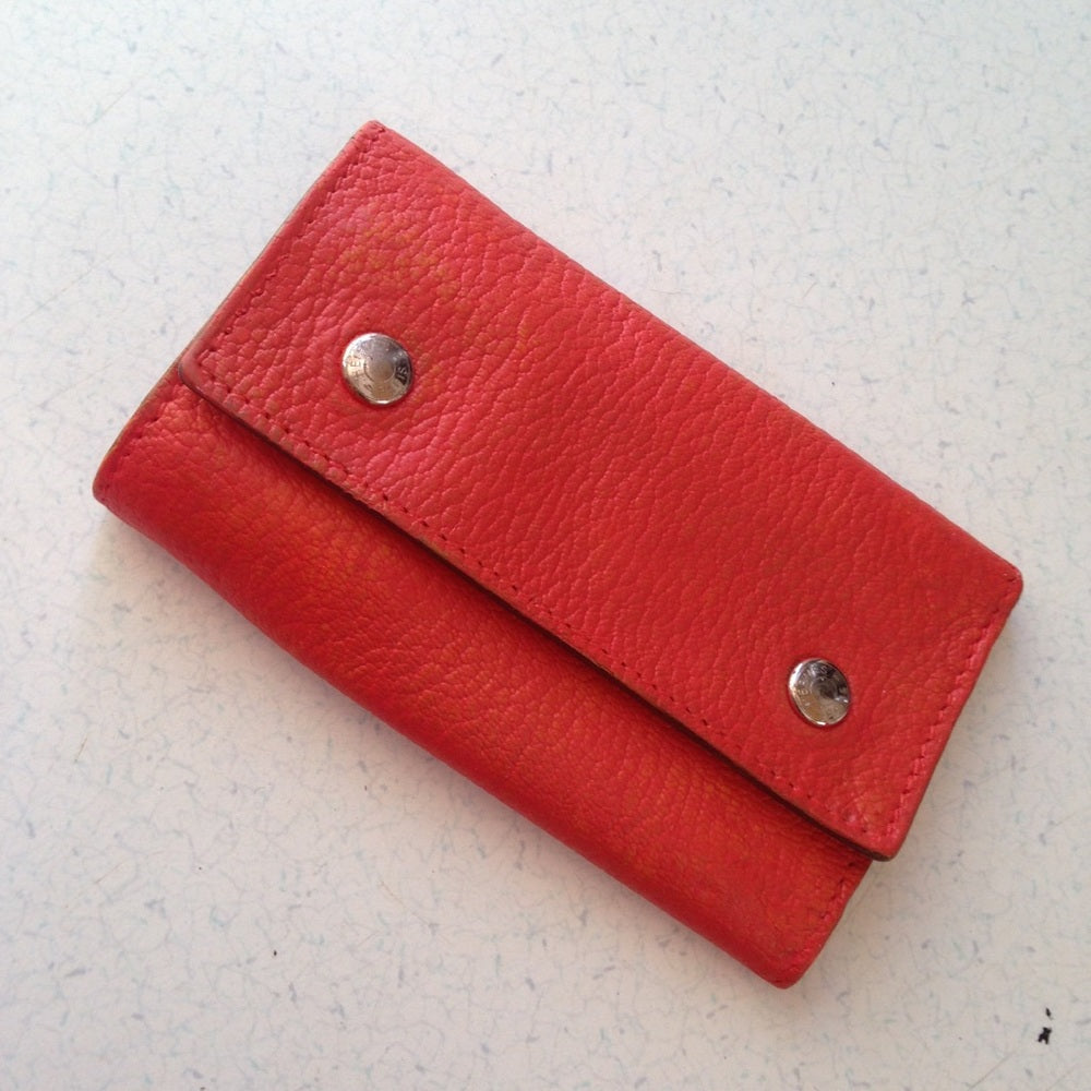 Hermes Tangerine Leather 6-Hooks Key Case