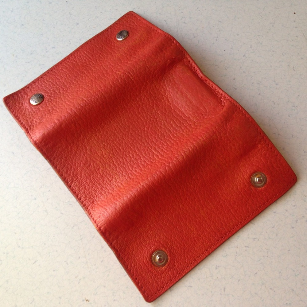 Hermes Tangerine Leather 6-Hooks Key Case