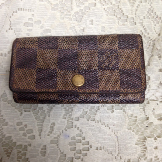 Authentic, Louis Vuitton, Damier Ebene 4-Hooks Key