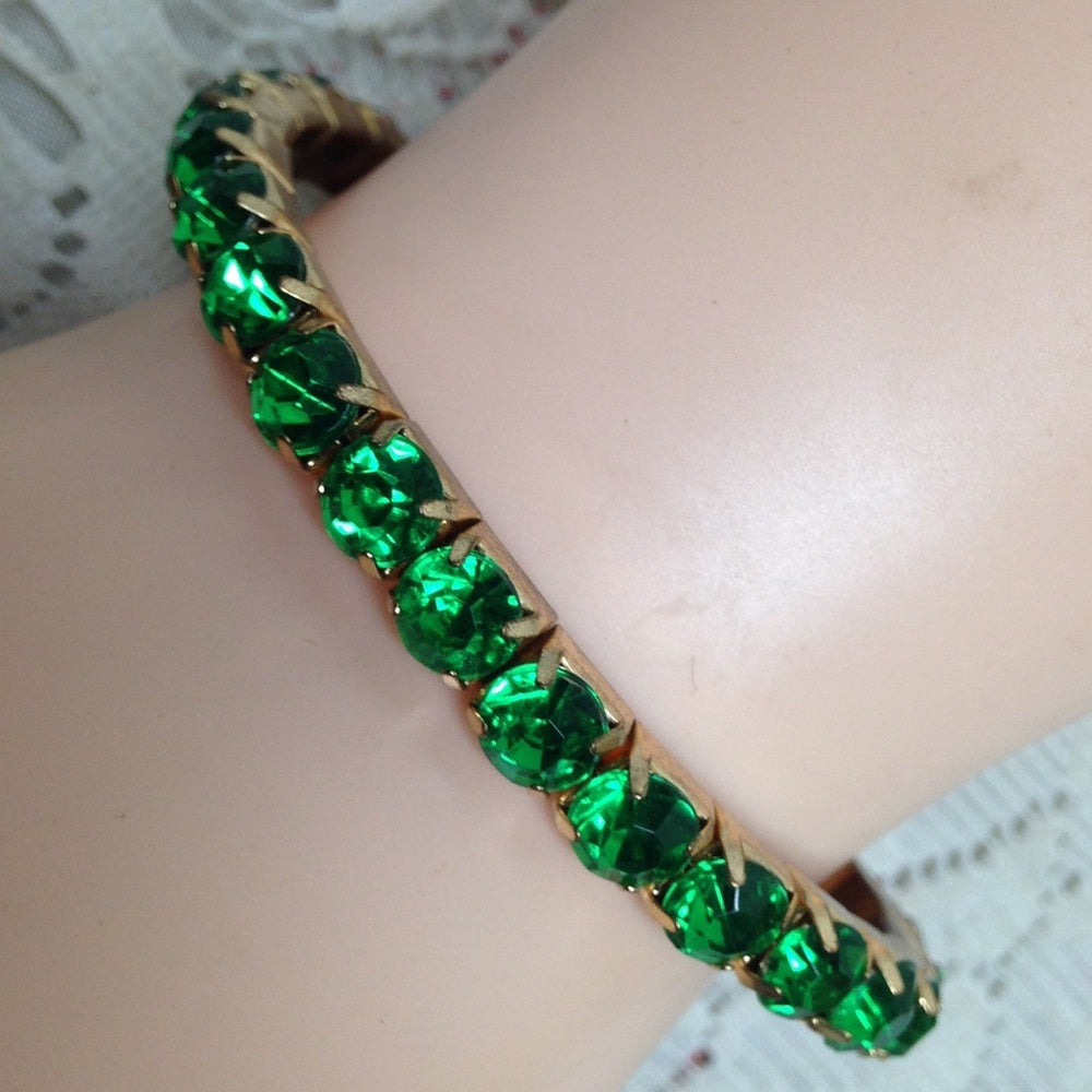3pc Multi-color Rhinestone Stretchable Bracelets