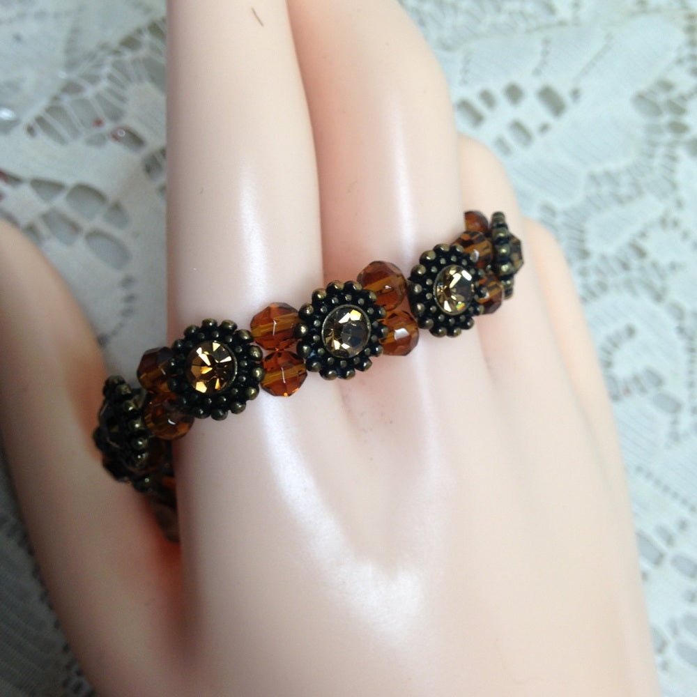 3pc Multi color Beaded  Stretchable Bracelets