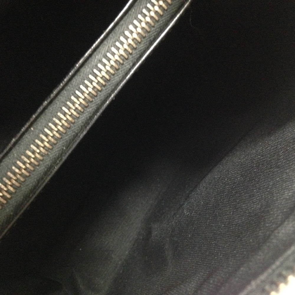 Authentic Black Pekin Strip Handbag-Crossbody