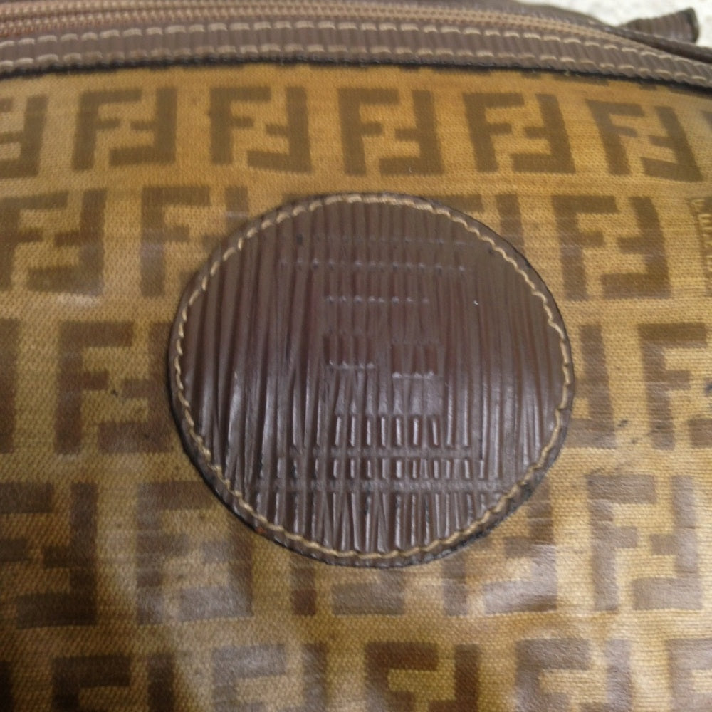 Vintage Zucca Tan Canvas Speedy Boston Hand Bag