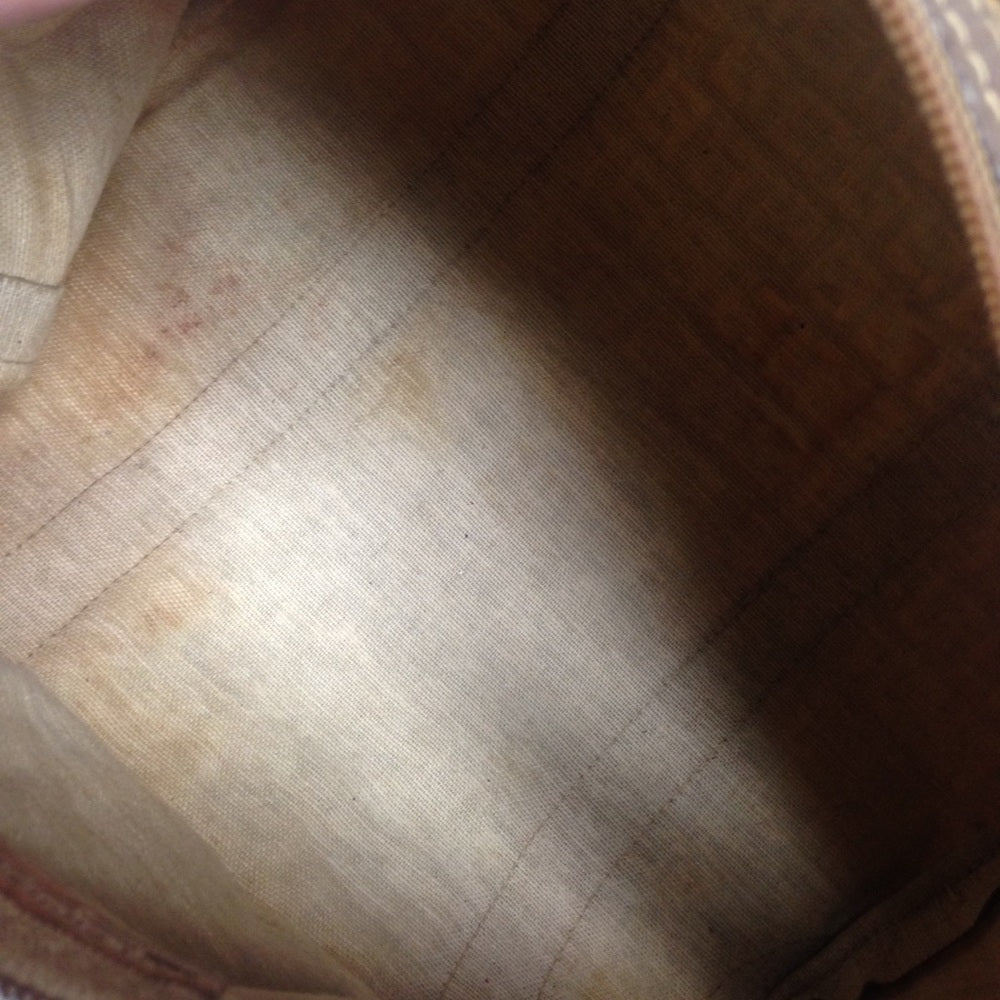 Vintage Zucca Tan Canvas Speedy Boston Hand Bag