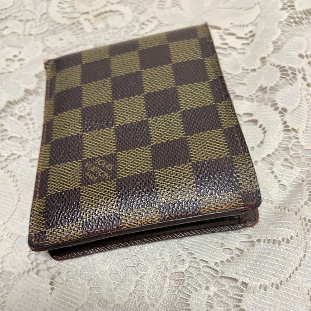 Louis Vuitton Damier Ebene Mens ID-Credit Card Wallet 5in x 4in