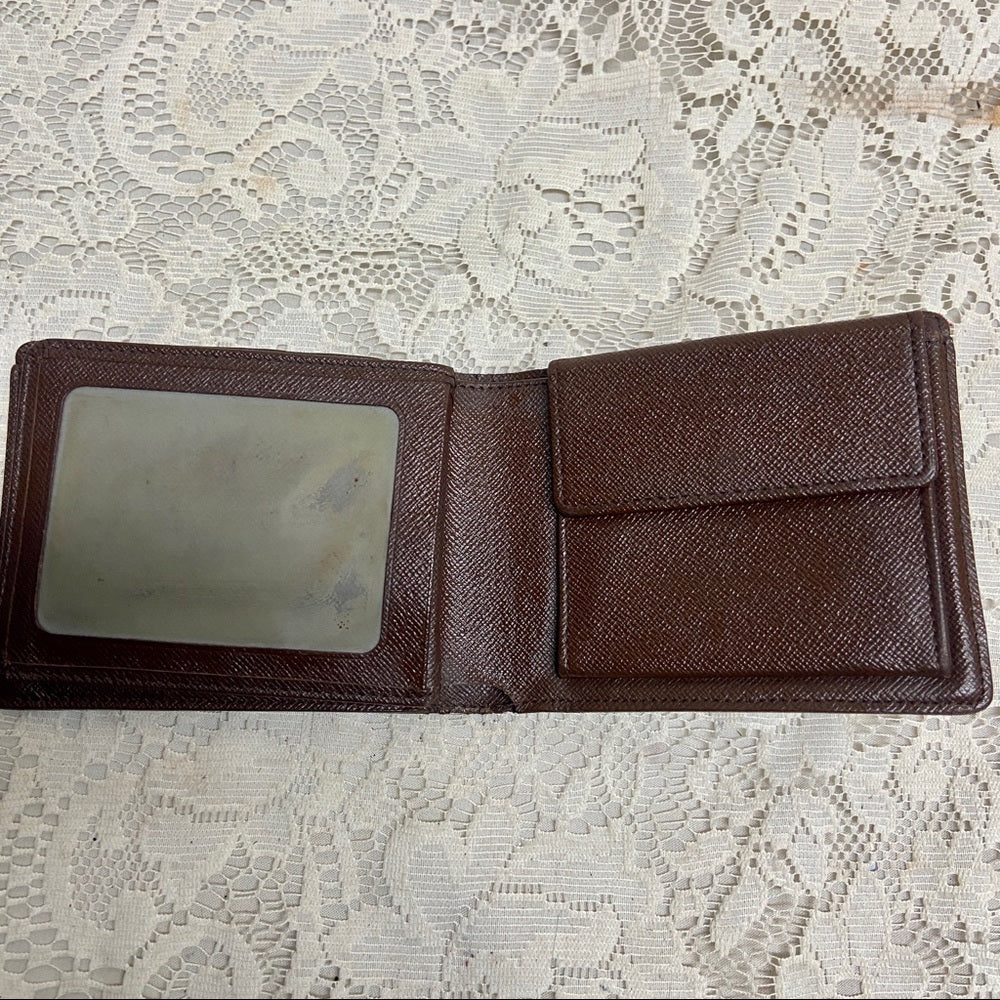 Louis Vuitton Damier Ebene Mens ID-Credit Card Wallet 5in x 4in