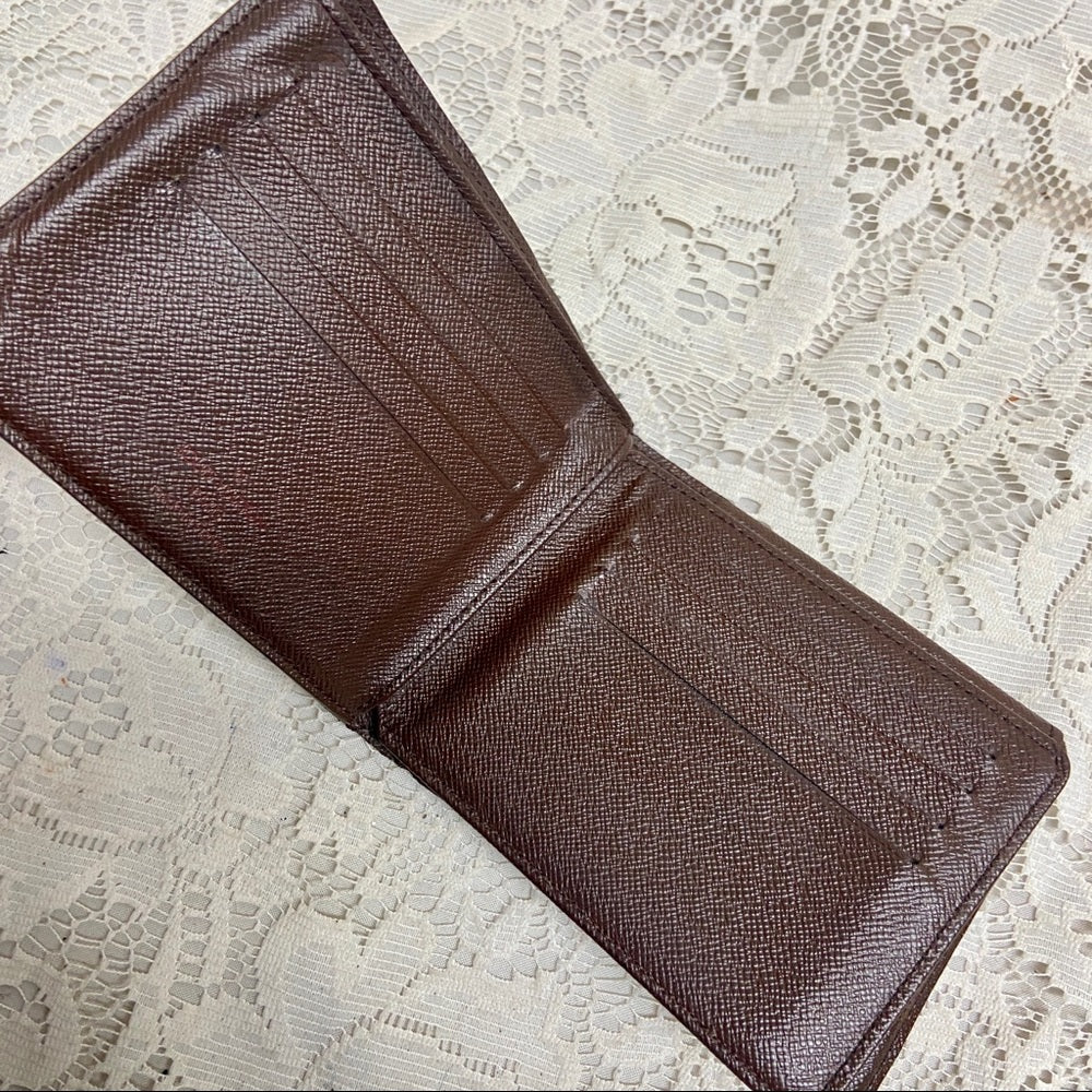 Louis Vuitton Damier Ebene Mens ID-Credit Card Wallet 5in x 4in