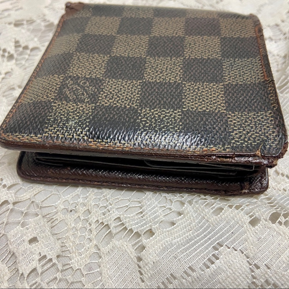Louis Vuitton Damier Ebene Mens Credit Card Wallet