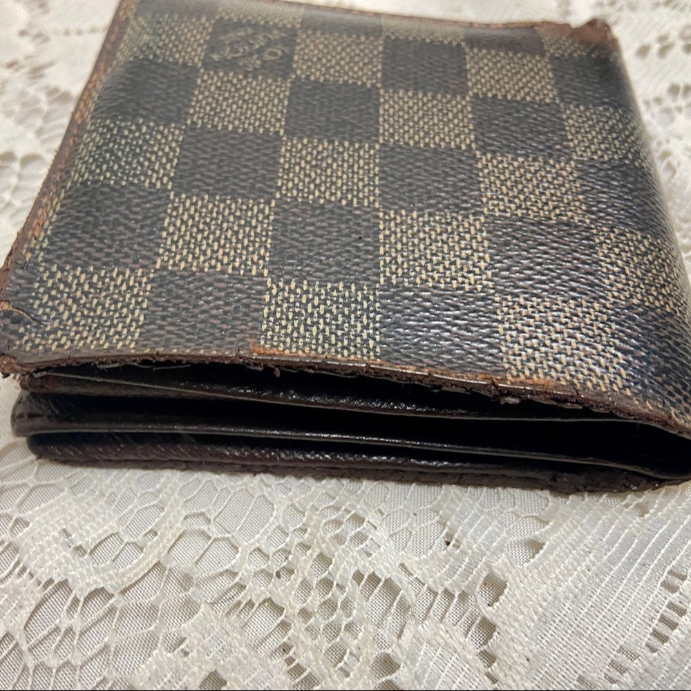 Louis Vuitton Damier Ebene Mens Credit Card Wallet