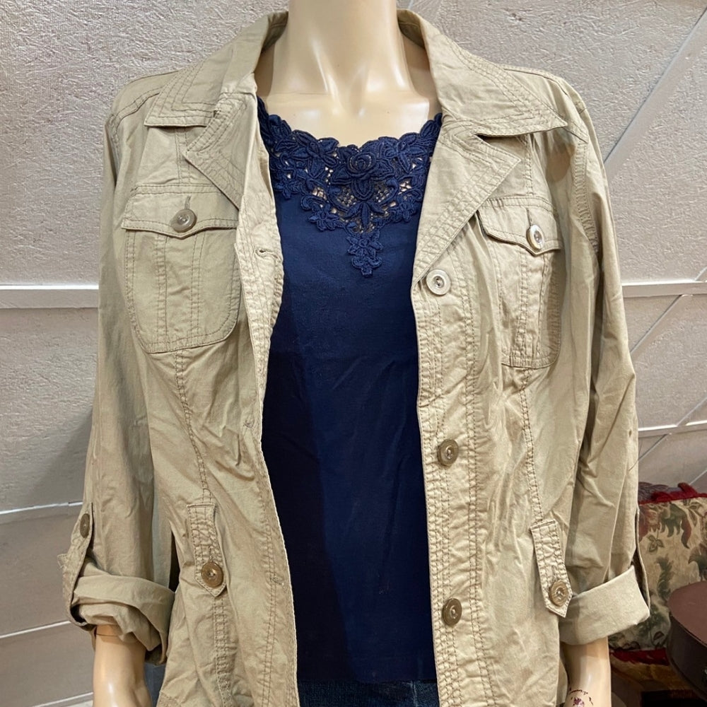 Faded Glory, Beige Jacket - Size L
