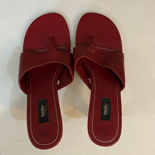 Mossimo, Red Leather Sandals - Size 8.5