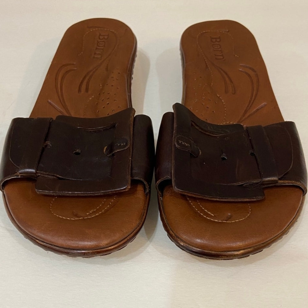Born, Handcrafted Leather Sandals - Size 6