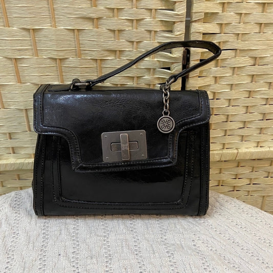 Simply Vera Vera Wang, Black Leather Briefcase Purse