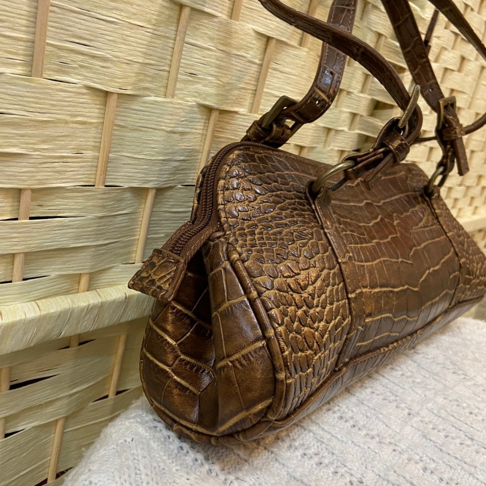 Bisou Bisou, France Faux Gold Alligator Handbag