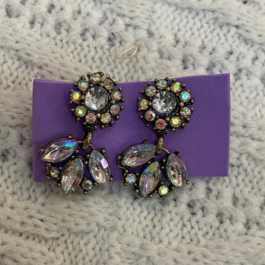Vintage Aurora Borealis Rhinestone Earrings