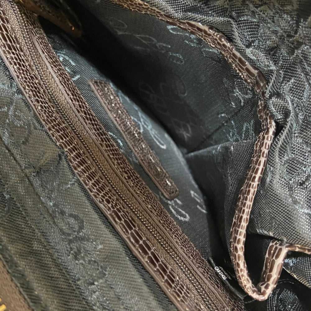 BCBG Generation Brown Lizard Handbag-Crossbody
