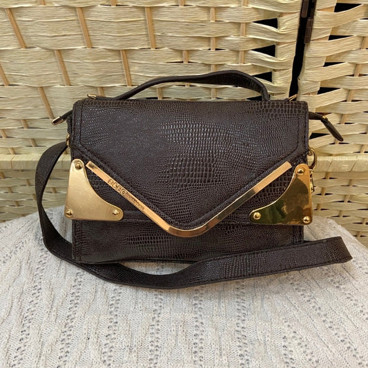 BCBG Generation Brown Lizard Handbag-Crossbody