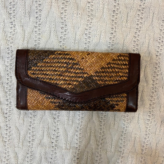 Vintage Natural Fiber Envelope Wallet