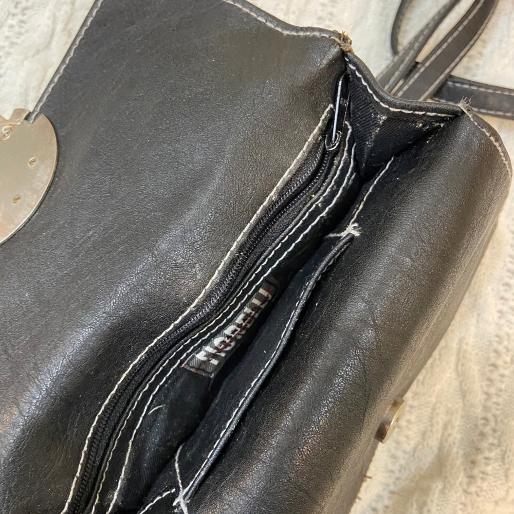 Standard City Equipment Fiorelli, Black Leather Notebook Crossbody Bag
