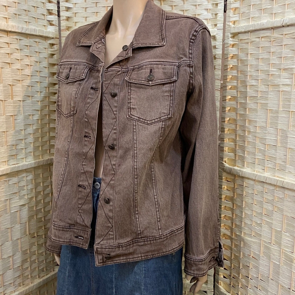 DG² by Diane Gilman, Brown Jacket - Size L