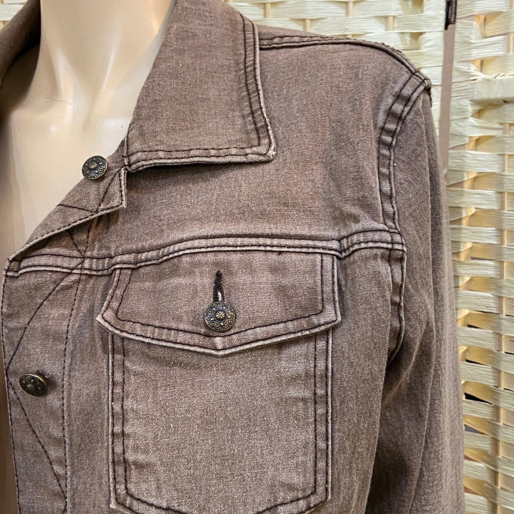 DG² by Diane Gilman, Brown Jacket - Size L