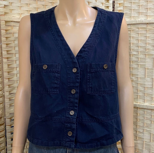 Studio Ease Clothing Company, Denim Vest - Size 12