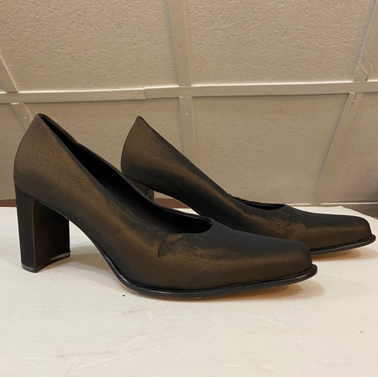 Franco Sarto, Metallic Brown Gold Heels- Size 8