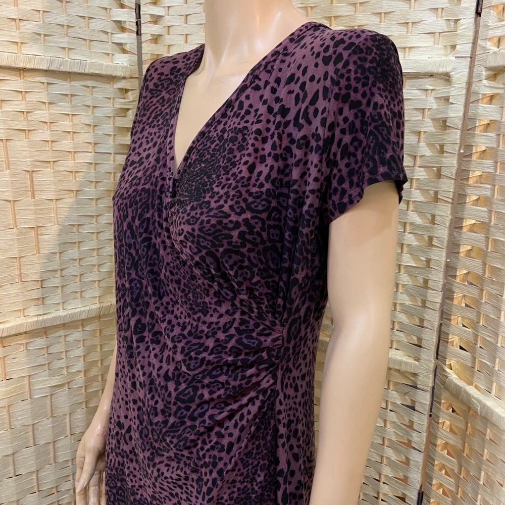 Purple Cheetah Print Dress - Size M-L