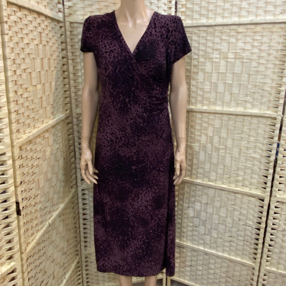 Purple Cheetah Print Dress - Size M-L