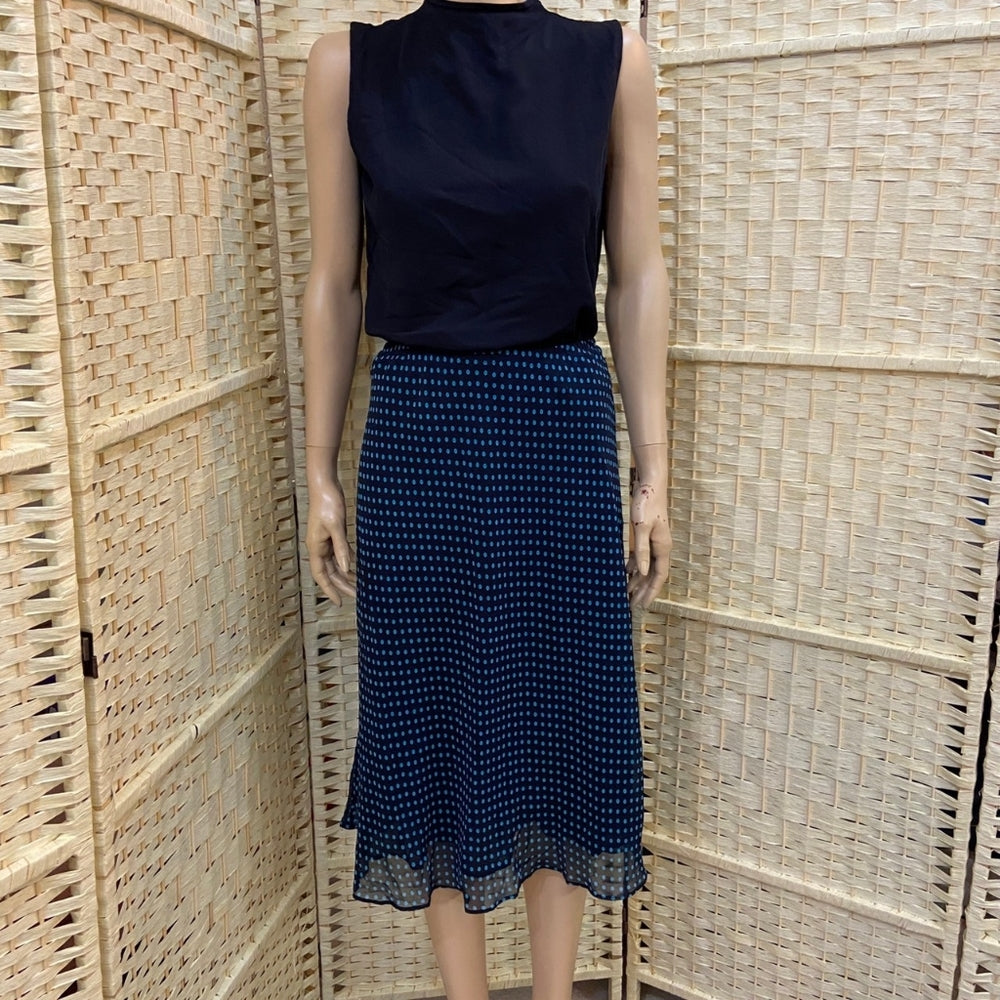 3pc Eyelash Couture, Aqua Blue Lace Top and Blue Polka Dot Skirt Outfit Set