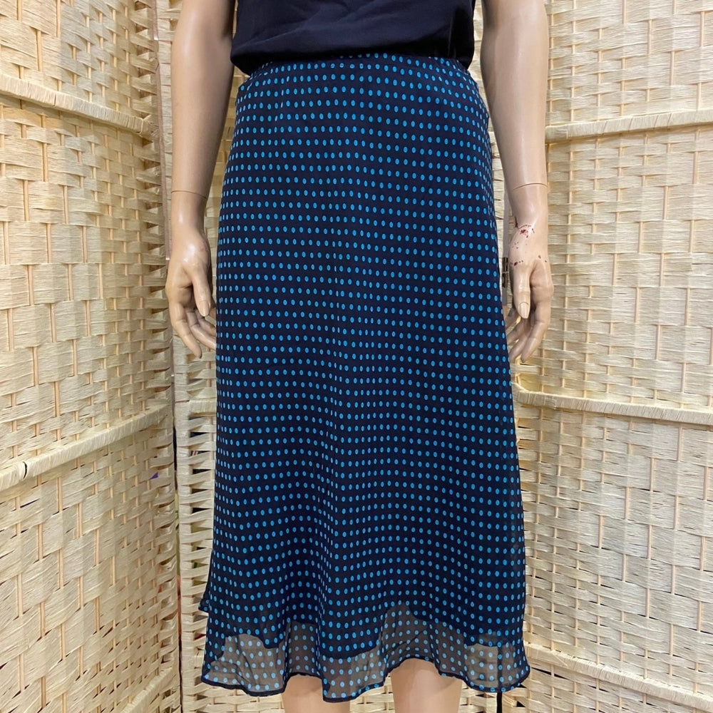 3pc Eyelash Couture, Aqua Blue Lace Top and Blue Polka Dot Skirt Outfit Set