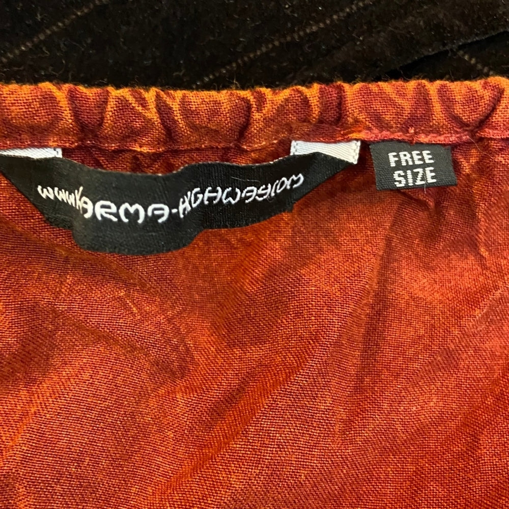 Bohemian Rusty Crop Top - Size Free
