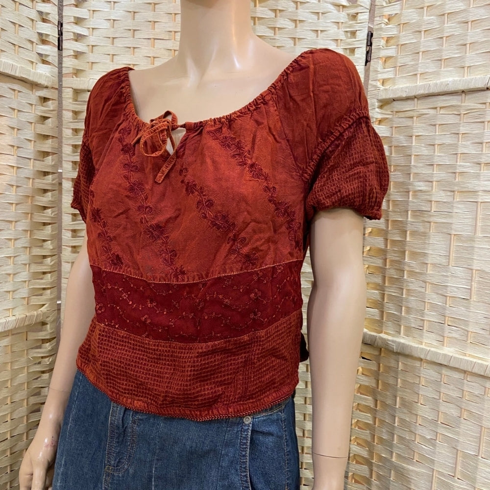 Bohemian Rusty Crop Top - Size Free