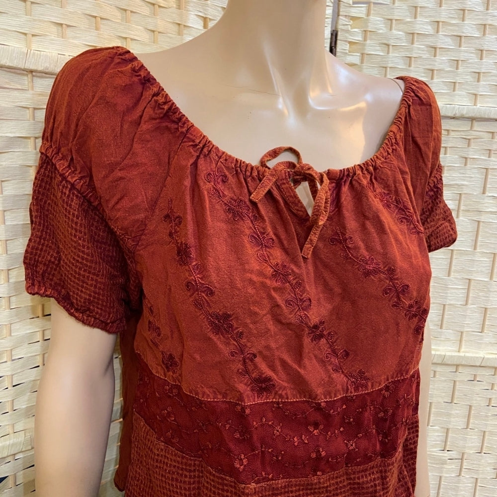 Bohemian Rusty Crop Top - Size Free